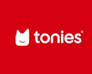 Logo of Tonies, a children’s brand Galena White has voiced content for via a creative agency or production company.